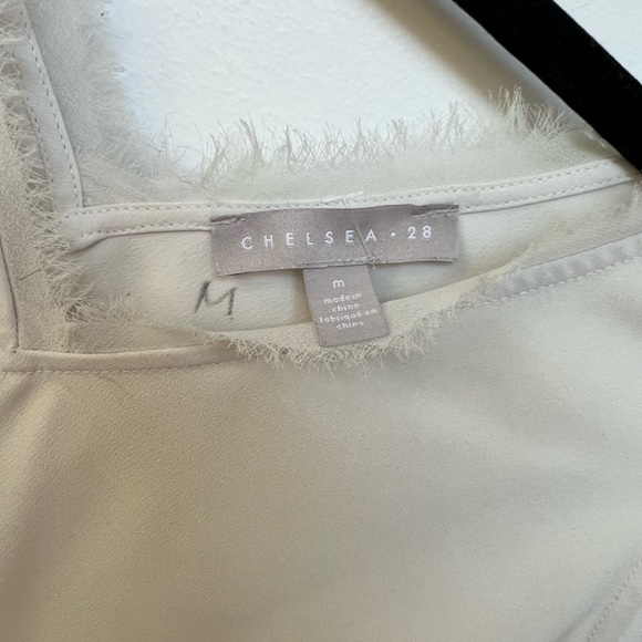 Grey Tank with Frayed Edges - Picture 3 of 3